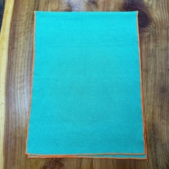 Yogitoes Towel Yoga Mat Skidless Non Slip GREEN ORANGE Z3-3