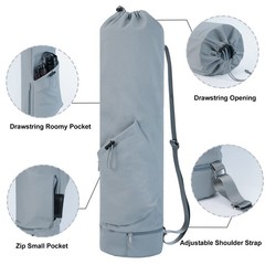 Yoga Mat Bag with Water Bottle Pocket & Wet Pocket for