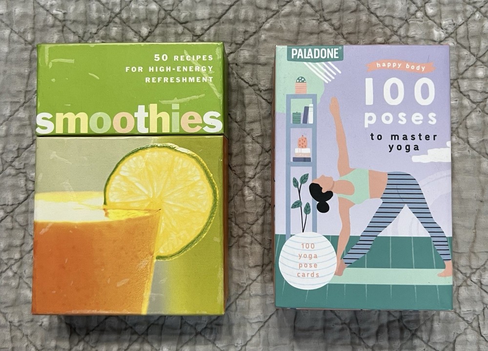 The Smoothies Deck 50 Recipes + Paladone Happy Body 100 Poses Card Deck