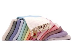 Bazaar Anatolia Turkish Beach Towel 100% Cotton 71×39″, Fuchsia Herringbone