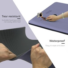 Non-slip TPE Yoga Mat for Women & Men,72″x24″ Double-Sided Workout Mat for Ho…