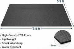 Japard Large Workout Exercise Mat 7′ X 3′, Extra Wide Pilates Mat 7Mm Thick EVA