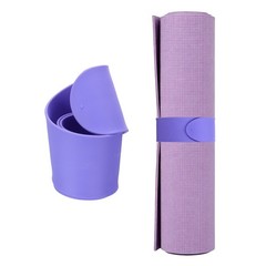 Yoga Mat Strap Slap Band One Snap Yoga Mat Slap Band, Purple