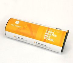 NEW Salt & Honey Non-Slip Yoga Pilates Mat and Workout Towel – Gray