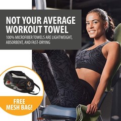OlimpiaFit Quick Dry Towel – 3 Size Pack of Lightweight Microfiber Travel Tow…