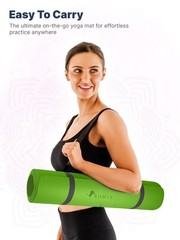Pro Yoga Mat With Body Alignment Lines, Yoga Mat Non Slip 6mm Sports…