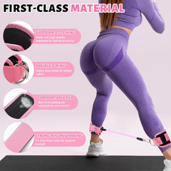 Pilates Ring Circle Set 18 Pcs Exercise Equipment Accessories for Women Workouts