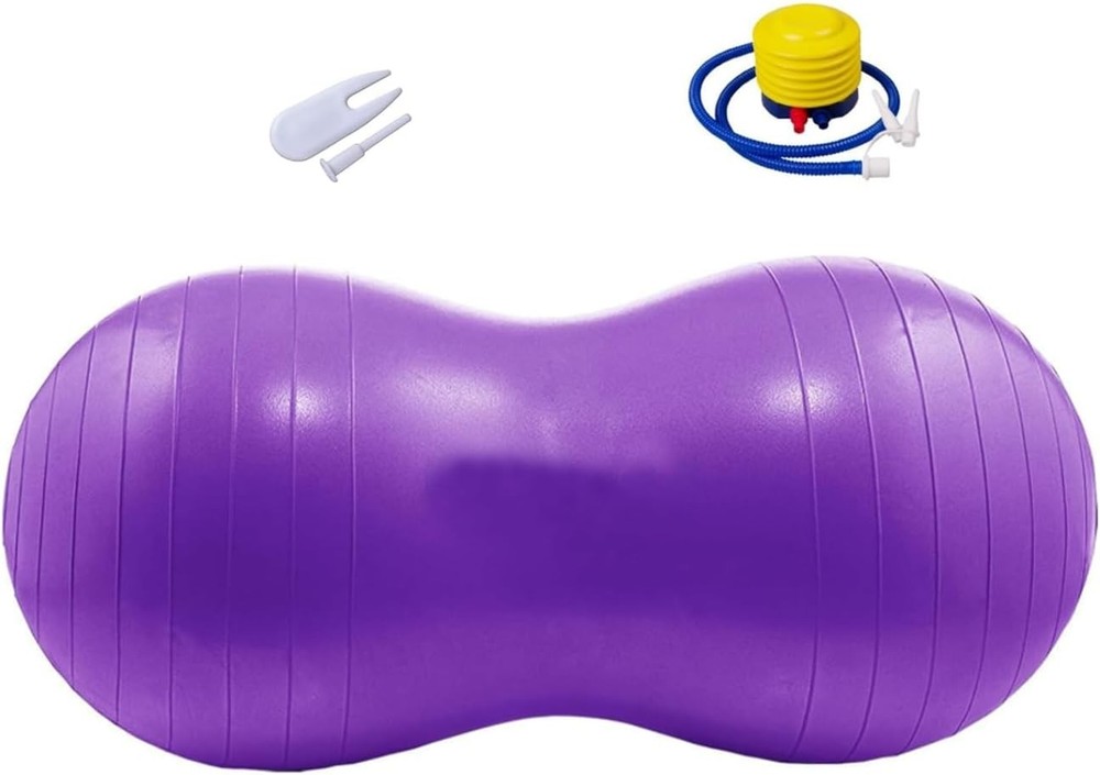 Professional Peanut Exercise Ball，Ideal for Birthing, Pregnancy, Kids Therapy,