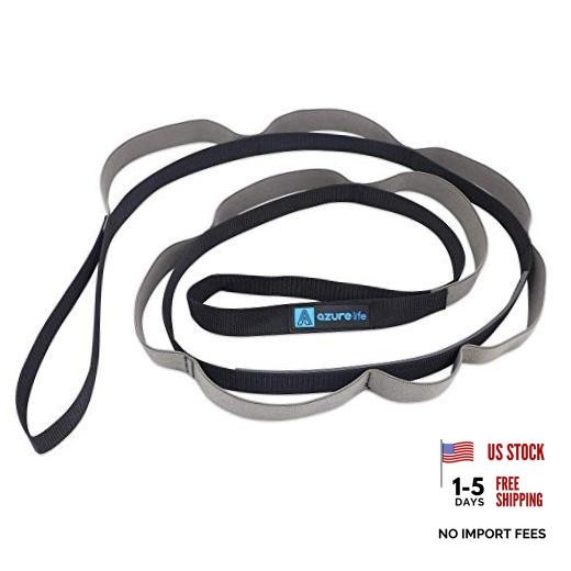 Stretch Strap with 11 Loops, Half Elastic Stretching Strap Band – Stretch Gray