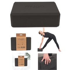 Durable Black Yoga Block for Enhanced Balance & Flexibility – Lightweight Design
