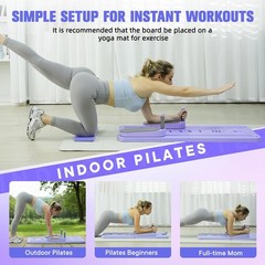 6 in 1 Home Pilates Reformer Foldable Board