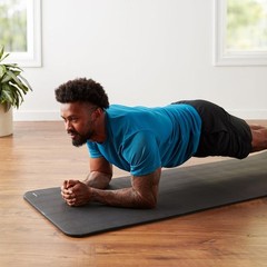 1/2 Inch Extra Thick Exercise Yoga Mat with Carrying Strap Cushioned Support