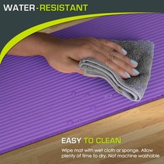ProsourceFit Extra Thick Yoga Knee Pad and Elbow 5/8″/15mm (Single), Purple