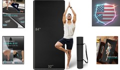 Extra Long & Wide Thick Yoga Mat for Tall Men & Women, 84” x 32” x 7mm Over..,
