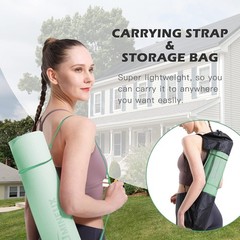 Thick Anti-Tear Yoga Mat 1/4″ – Non-Slip Fitness Mat with Eco-Friendly Design
