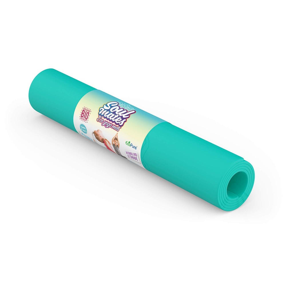 Kids Lightweight Yoga and Pilates Mat Non-Slip, Eco-Friendly TPEMateri…