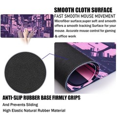Large Mouse Pad, Office Desk Pad Gaming, Durable Waterproof Non-Slip Base Lon…
