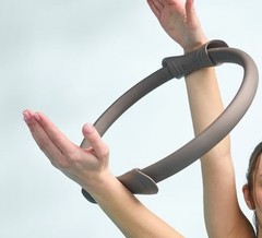 All In Motion Pilates Ring Yoga Wheel Black Exercise Resistance Fitness Circle