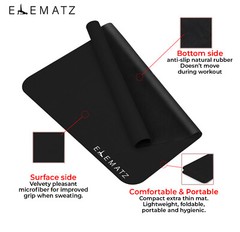 Black Pilates Reformer Mat