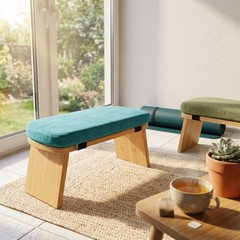 Meditation Bench Portable Bag Portable Meditation Bench Wooden for Meditators