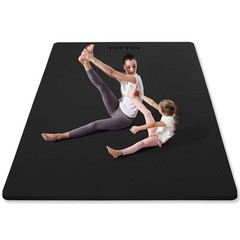 Large Yoga Mat (75 * 52 * 1/2inch),Extra Wide TPE Exercise Mat,Non-Slip Worko…