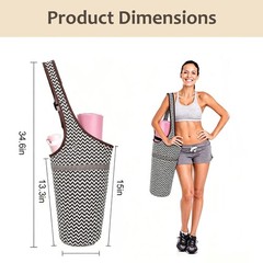 Sports Yoga Mat Bag,Large Opening Yoga Mat Carrier for Quick Access,with Larg…
