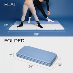 The Original Foldable Yoga Mat, Premium Foldable Exercise & Workout Mat with …