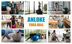 Yoga Exercise Ball for Fitness & Balance, Anti-Burst Stability Chair, Birthing