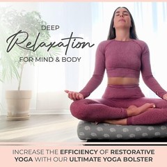 Organic Cotton Yoga Bolster – Washable Cover with Carry Bag Included