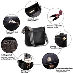 Erideno Crossbody Purses for Women Trendy – Vegan Leather Shoulder Bag Design…