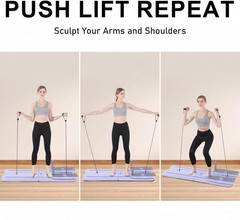 Pilates Reformer Board Set – 2026 Foldable 8-in-1 Pilates Machine for Full Body