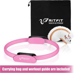 Pilates Ring Circle – 14 Inch Magic Fitness Circle for Toning Inner & Outer Thig