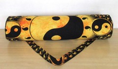 Indian Mandala Yellow Yoga Bag Gym Mat Carrier Bags With Shoulder Strap Throw
