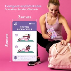 Zinsk 75 Pilates Bar Exercise Cards – Create Home Workouts that Sculpt and