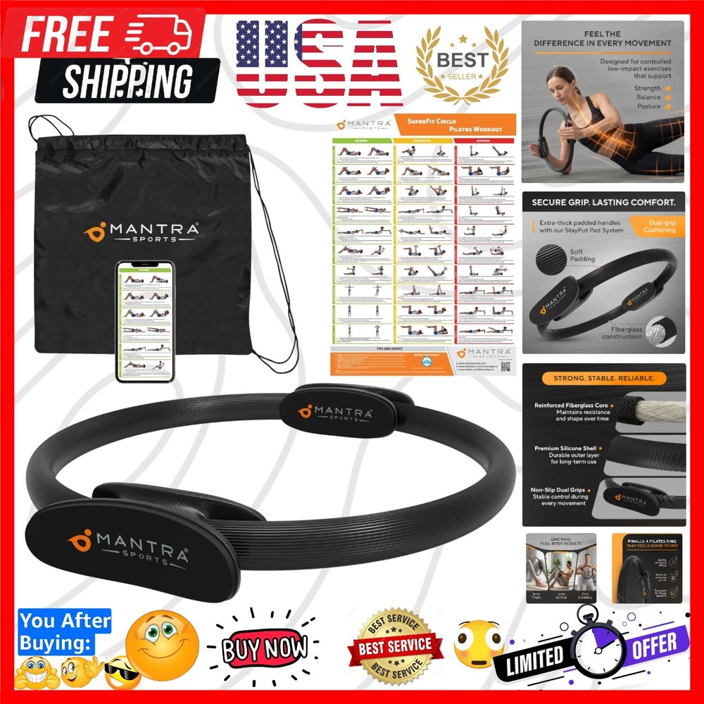 Pilates Ring Circle, Magic Circle Pilates Ring, Inner Thigh Exercise Equipmen…
