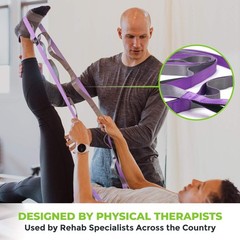 Durable Non-Elastic Stretching Strap 1″W x 8″L – Ideal for Therapy and Yoga