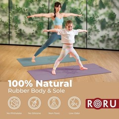 RORU Concept Sun Series Yoga Mat Thick Non Slip, Large and Wide 83 x 28 inch, Ru