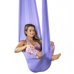 HEALTHYMODELLIFE PINC Active Silk Aerial Yoga Swing & Hammock Kit for Improved Y