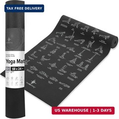 NewMe Fitness Yoga Mat for Women and Men – Large, 5mm Thick, 68 Inch Long, Non S