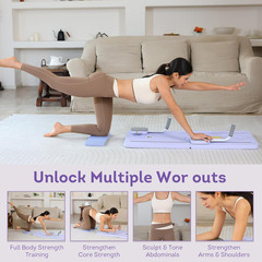 Pilates Reformer Pilates Machine Set Foldable Pilates Board for Home Pilates Equ