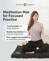 Zabuton Meditation Mat – Cotton Filled Yoga and Meditation Pad – Zabuton Medi…