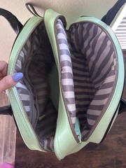 Lululemon Mint Green Yoga Mat Bag Synthetic Zipper 3 Pockets Adjustable Strap