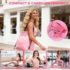 Pilates Ring Set for Women, Pilates Set with Magic Circle, Ball and Pink