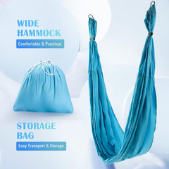 ZELUS Aerial Yoga Swing Sling Strong Yoga Hammock Kit Set Trapeze Inversion Equi