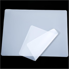 2Pcs Clear Silicone Mat,24 X 20 Cm/9.45 X 7.87 in Silicone Mats for Crafts,Silic