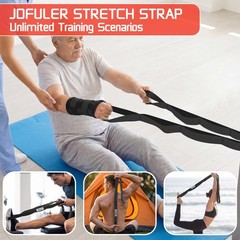Stretching Strap for Physical Therapy and Home Rehab, 10 Loops Non-Elastic Yo…