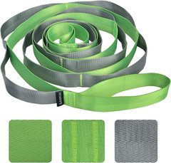 Yoga Straps Stretching Strap with 12 Loops Workout Poster, Straps for Stretching