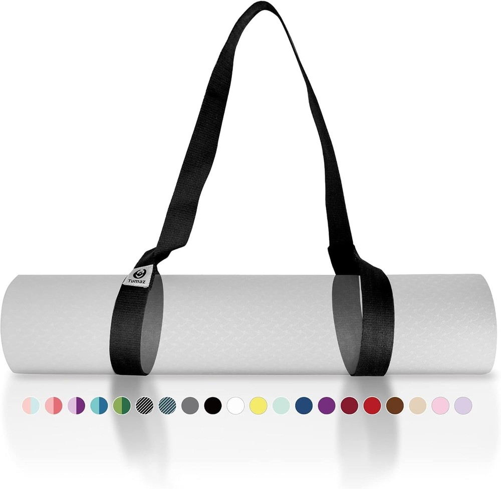 Yoga Mat Strap (2 Sizes) with Extra Thick & Comfy Delicate Texture, Adjustabl…