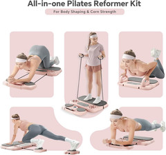 6-in-1 Foldable Pilates Reformer Board for Home Workout & Core Training