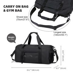 ARCTIC HUNTER AH Small Gym Bag Duffel Bag for Men Women with Shoe Compartment…